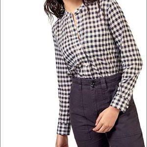 Joie • Cezanne Gingham Button Down Blouse